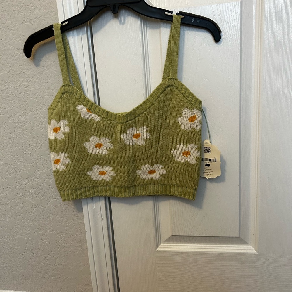 03. Altar’d state daisy sweater crop top